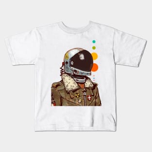 Spaceman Astronaut Colorful Popart Illustration Kids T-Shirt